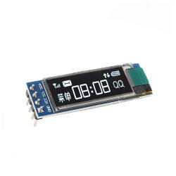 0.91 İnç 128x32 OLED I2C Beyaz - Robotistan