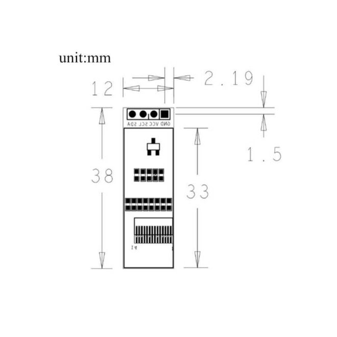 0.91 İnç 128x32 OLED I2C Beyaz - 4