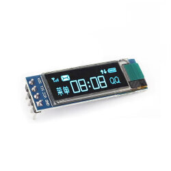 0.91 İnç 128x32 OLED I2C Mavi - 1