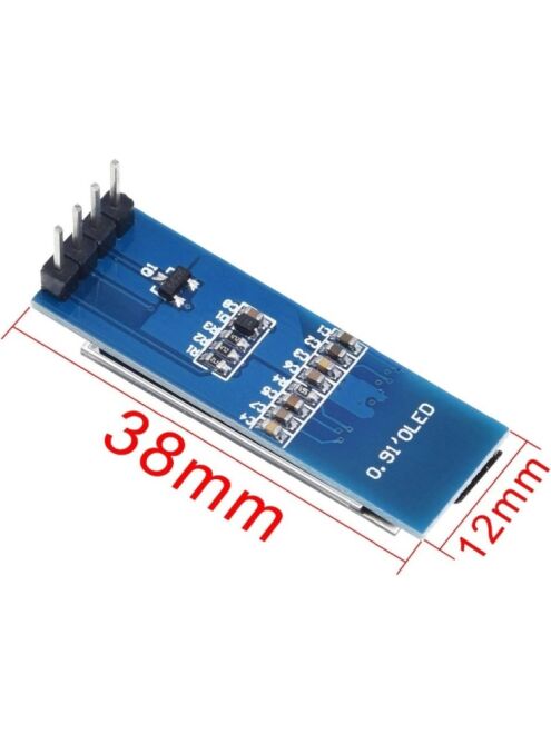 0.91 İnç 128x32 OLED I2C Sarı - 3