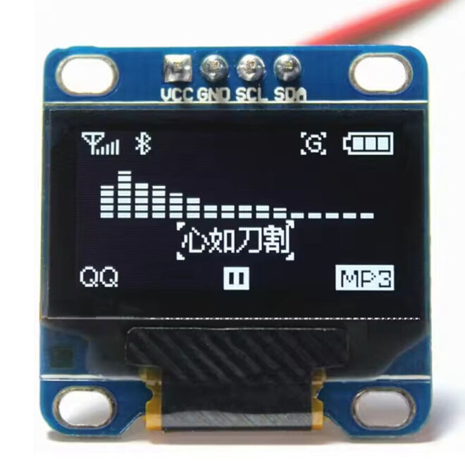 0.96 İnç 128x64 OLED I2C Beyaz - 1
