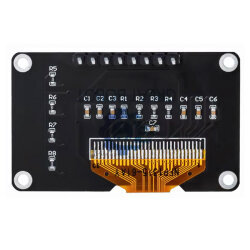 0.96 İnç 128x64 OLED SSD1315 Butonlu Mavi - 2