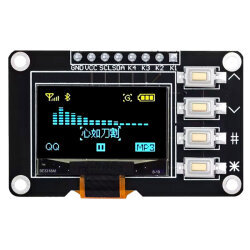 0.96 İnç 128x64 OLED SSD1315 Butonlu Mavi Sarı - 1