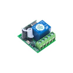 1 Kanal 433 MHz Kablosuz RF Alıcılı Röle Kartı 