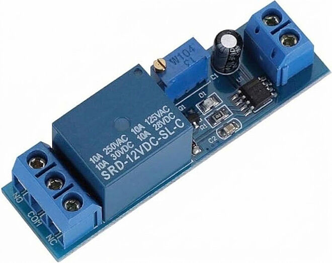 1 Way 12V Delay Timer Switch Adjustable Relay Module - 2