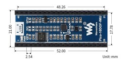 10-DOF IMU Sensor Module for Raspberry Pi Pico, Onboard ICM20948 and LPS22HB Chip - 4