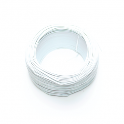 100 Metre Tek Damarlı Montaj Kablosu 24 AWG - Beyaz - 1