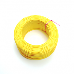 100 Metre Tek Damarlı Montaj Kablosu 24 AWG - Sarı - Robotistan