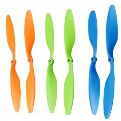 1045 Orange Plastic CW/CCW Propeller Set - 2