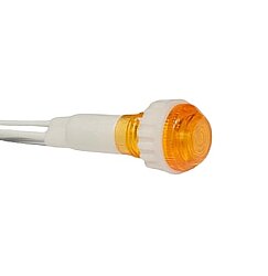 10mm Kablolu Pano Sinyal Lambası Plastik Sarı - Robotistan