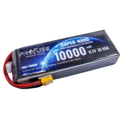 11.1V 3S Lipo Battery 10000mAh 65C - Profuse