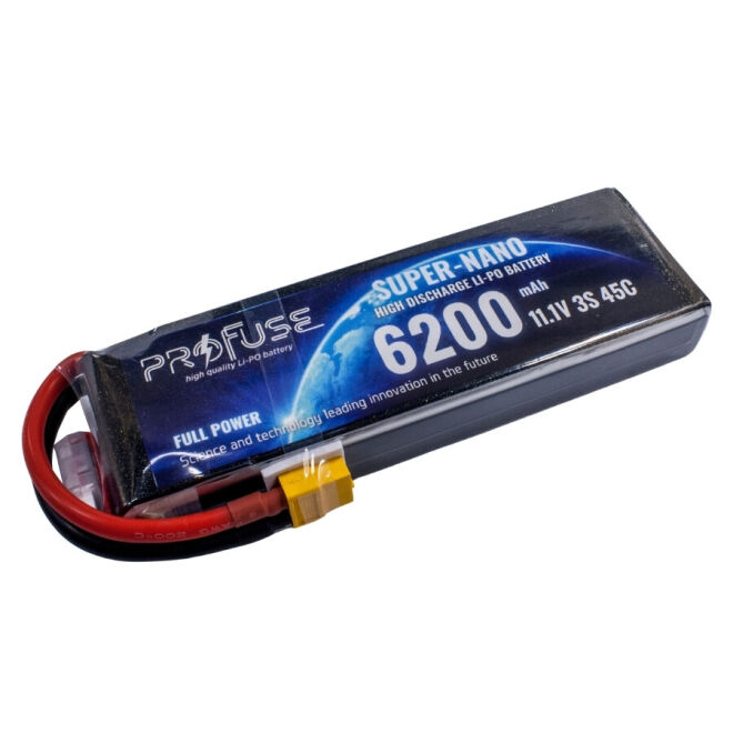 11.1V 3S Lipo Pil-Batarya 6200mAh 45C - 1