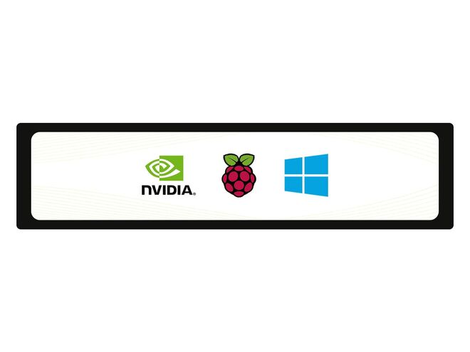 11.9inch Capacitive Touch LCD Display Module - 320×1480 Pixel HDMI IPS Toughened Hard Glass Cover - 2