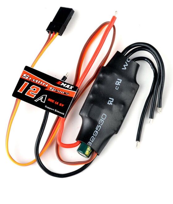 12 A 2S-4S Emax Simon Serisi ESC - 5V/1A BEC - 1