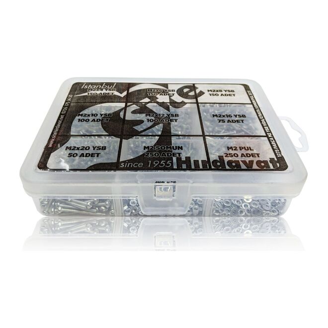 1275 Piece M2 YSB Screw Set - 2