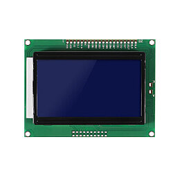 128x64 Grafik LCD, Mavi Üzerine Beyaz - Robotistan