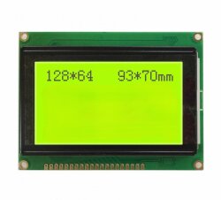 128x64 Graphic LCD, Black Over Green - TG12864B-01XA0 - 2