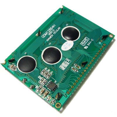 128x64 Graphic LCD, White Over Blue - TG12864B-02WA0 - 3