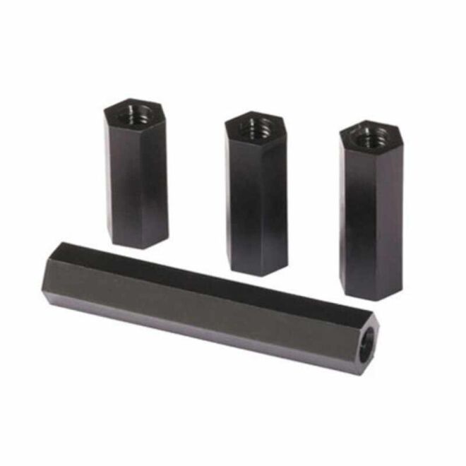 12mm M3 Dişi-Dişi Plastik Aralayıcı - Siyah - 1