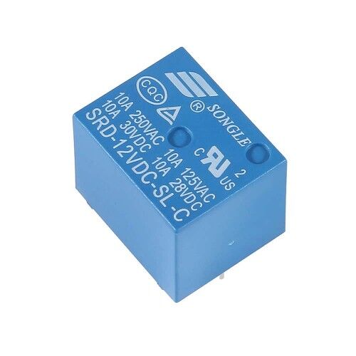 12V 10A Single Contact Relay SRD-12VDC-SL-C - 1