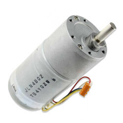 12V 37mm 60 RPM Redüktörlü DC Motor - Robotistan