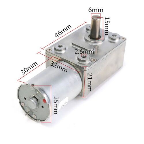 12V 40 RPM L Redüktörlü DC Motor - 5