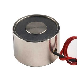 P60 60 12V DC Elektromıknatıs - 100 kg Tutma Gücü - Robotistan
