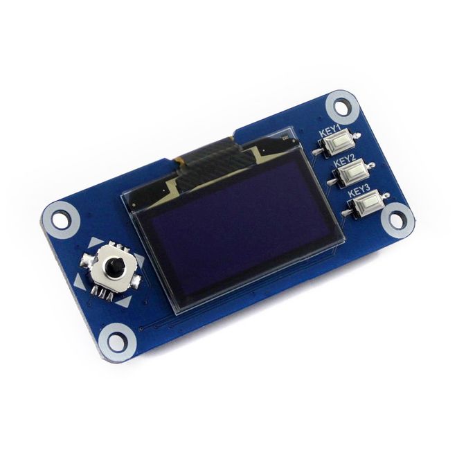 WaveShare 1.3 inch OLED Ekran HAT (Raspberry Pi için) - 128x64 - 1