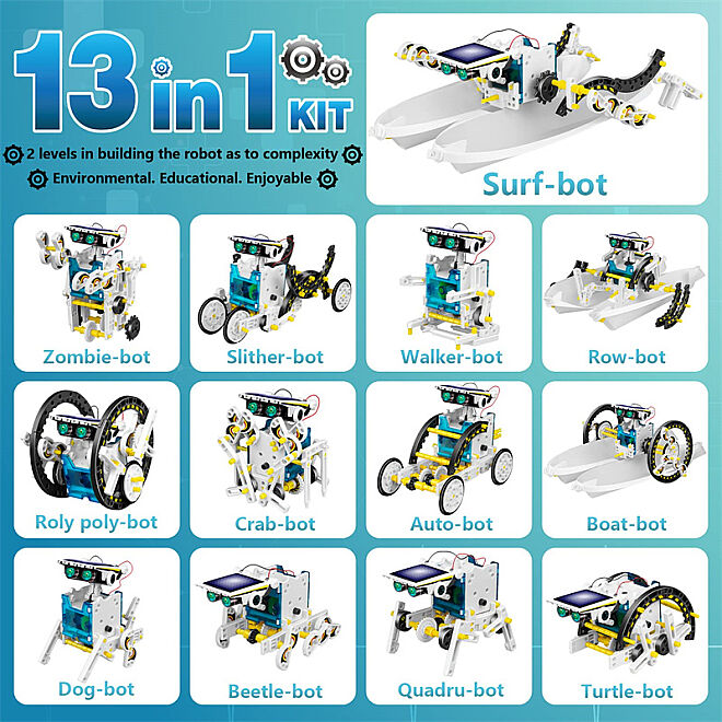 13'ü 1 Arada Güneş Enerjili Robot Kiti - 4