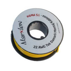 Marxlow 15 Metre Çok Damarlı Montaj Kablosu - Sarı - 2