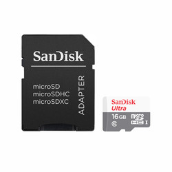 Sandisk 16 GB MicroSD 80 MB/s Class10 Hafıza Kartı - Kart Adaptörlü - SanDisk