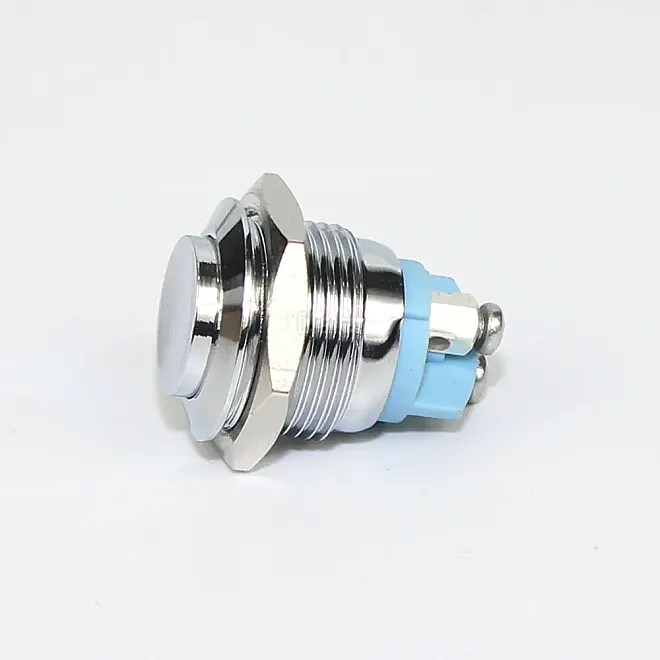 16mm Metal Anlık Basmalı Buton Yüksek Kafa Vidalı Terminal - 2