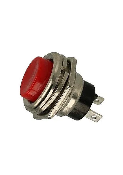 16mm Metal Basmalı Buton Kırmızı - 2