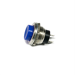 16mm Metal Basmalı Buton Mavi - 2
