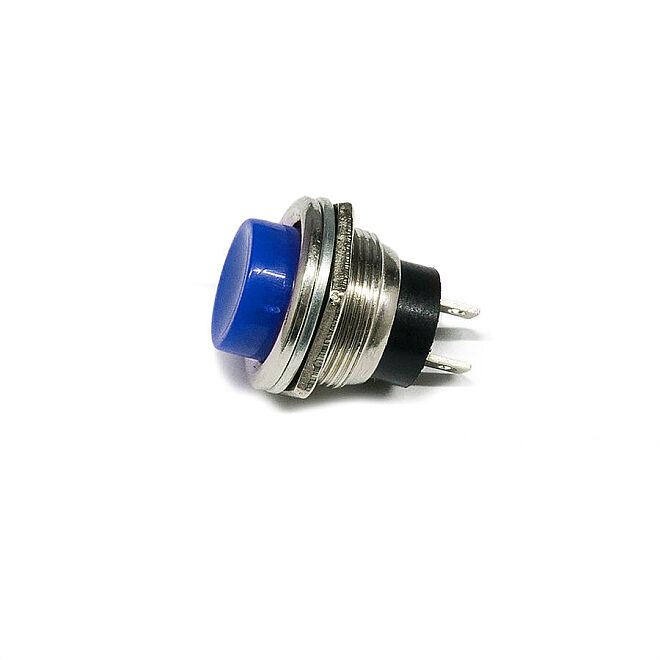 16mm Metal Basmalı Buton Mavi - 2