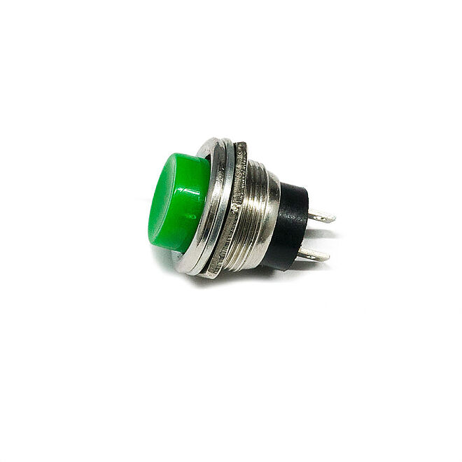 16mm Metal Basmalı Buton Yeşil - 2