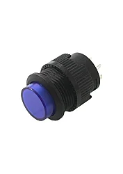 16mm Plastic LED Anlık Basmalı Buton Mavi - 1