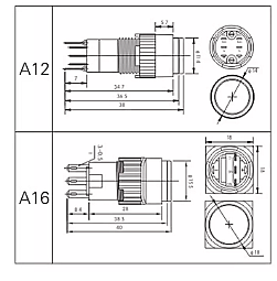 16mm Plastik Acil Durdurma Butonu Küçük - 2