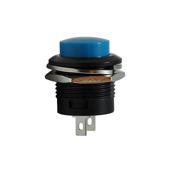 16mm Plastik Basmalı Buton Mavi - 1
