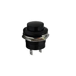 16mm Plastik Basmalı Buton Siyah - 1