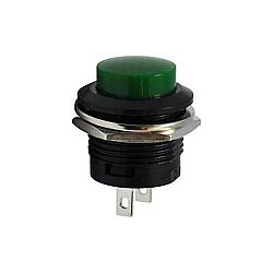 16mm Plastik Basmalı Buton Yeşil - 1