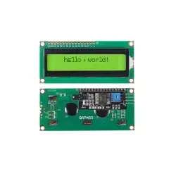 16x2 LCD Ekran - I2C Lehimli Yeşil Üzeri Siyah - 2