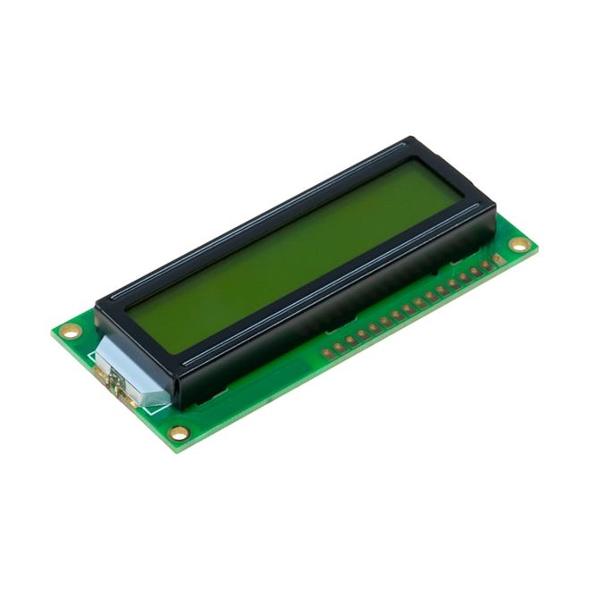 2x16 LCD Ekran - Yeşil Üzerine Siyah Çift Pin- TC1602A - 1