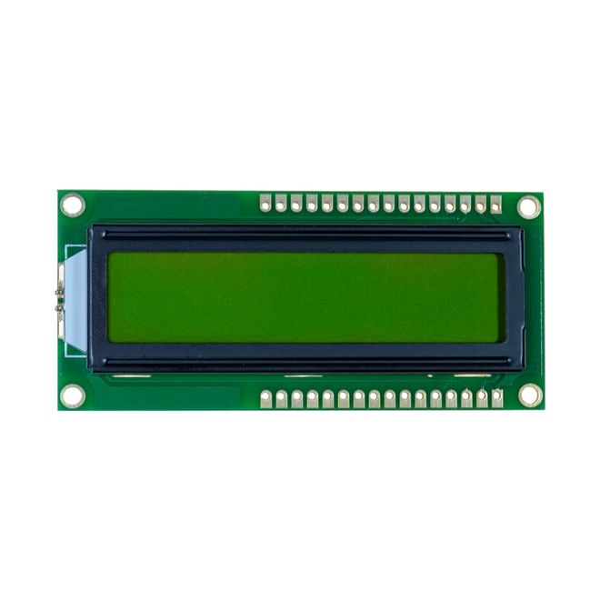 2x16 LCD Ekran - Yeşil Üzerine Siyah Çift Pin- TC1602A - 3