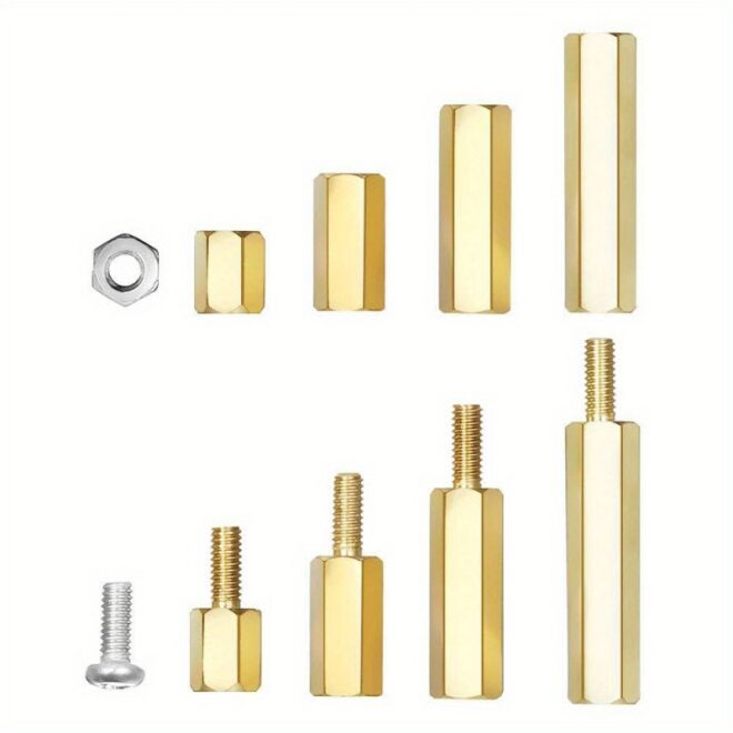 176 Pieces M3 Brass Spacer Bushings - 3