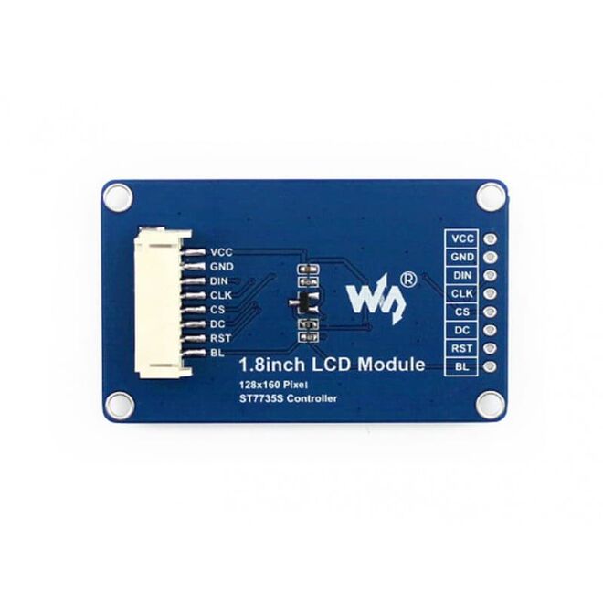 1.8inç LCD Ekran Modülü - 128×160 Piksel - 3