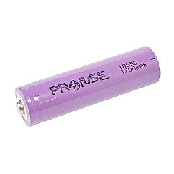 18650 3.7 V 1200 mAh Li-ion Battery - Pole Headed 