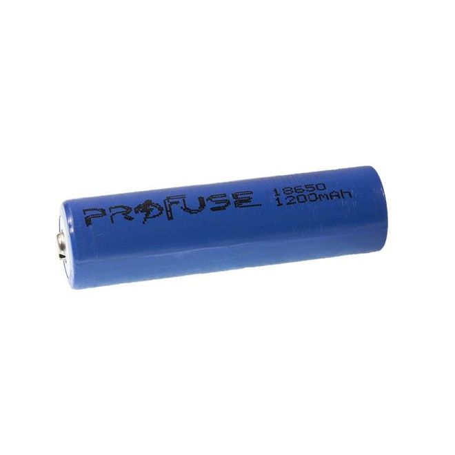 18650 3.7 V 1200 mAh Li-ion Şarjlı Pil - Kutup Başlı - 1
