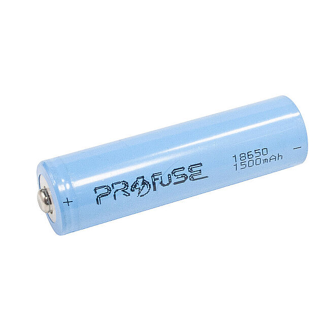 18650 3.7 V 1500 mAh Li-ion Şarjlı Pil - Kutup Başlı - 1