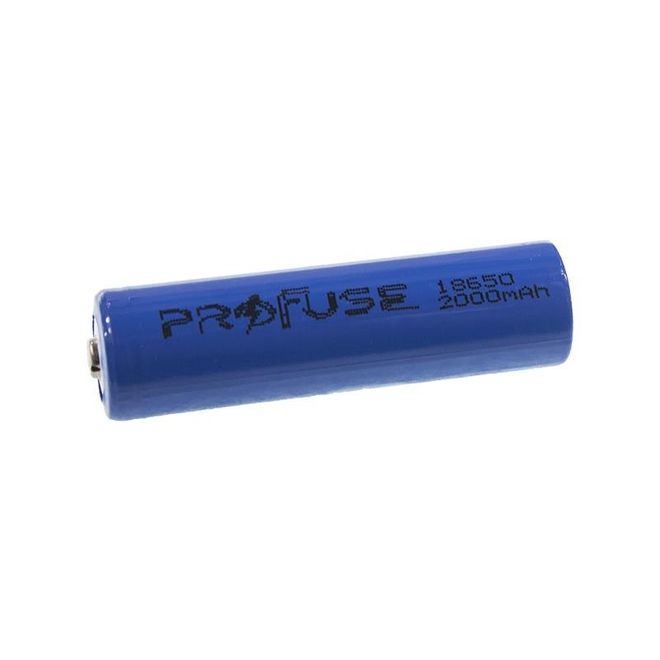 18650 3.7 V 2000 mAh Li-ion Battery - Pole Headed - 1